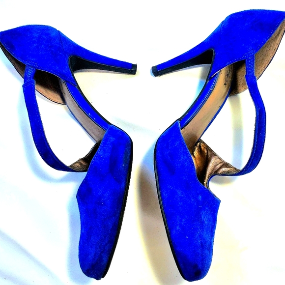 8.5 Women's Royal Blue High Heels - Picture 4 of 5